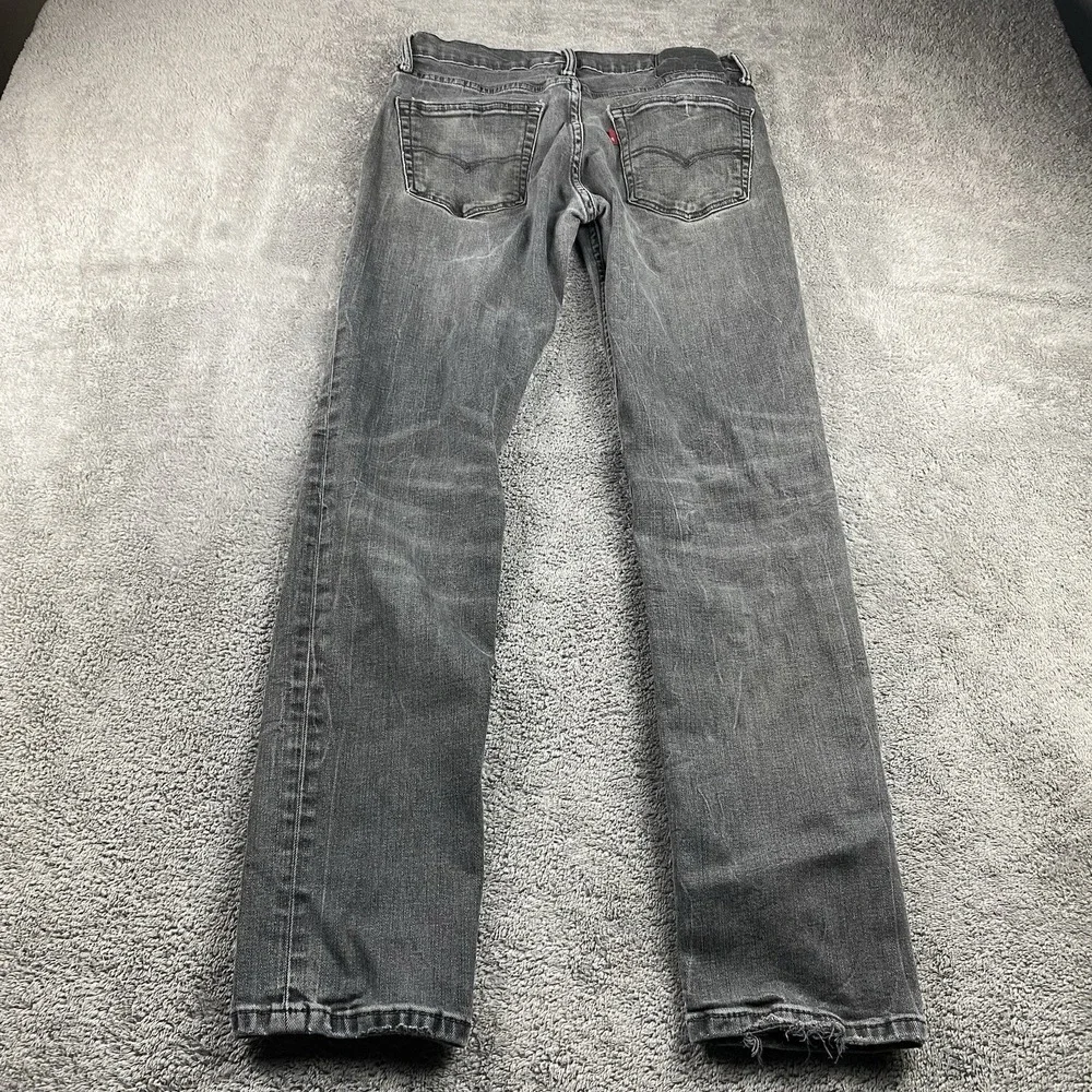 Levis 511 Slim Fit Straight Leg Jeans Mens 29x32 Gray Low Rise‎
